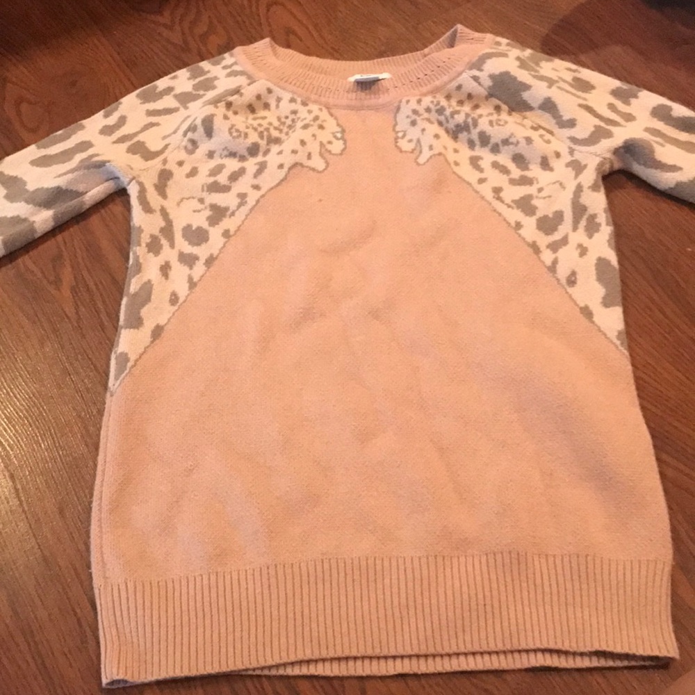 Bar III cheetah print sweater